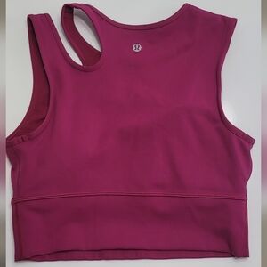 Lululemon Athletica Magenta Sleeveless Crop Top Sz 6